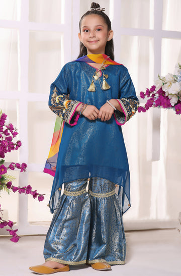 3 Piece Suit - Formal Chiffon Jamawar - KKZ038