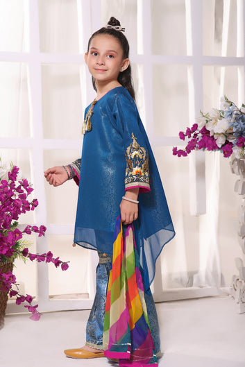 3 Piece Suit - Formal Chiffon Jamawar - KKZ038