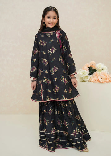 Girls Fancy Sharara 3 Piece Suit-kk 9385