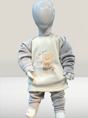 Winter Warm Fleece Baba Suit 2 Piece-kk5592