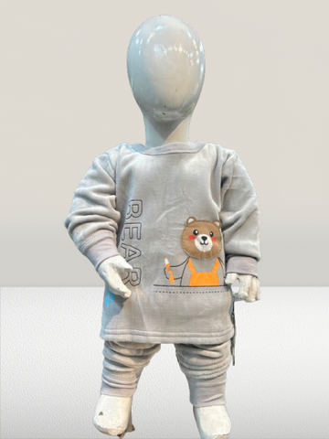 Winter Warm Fleece Baba Suit 2 Piece-kk5592