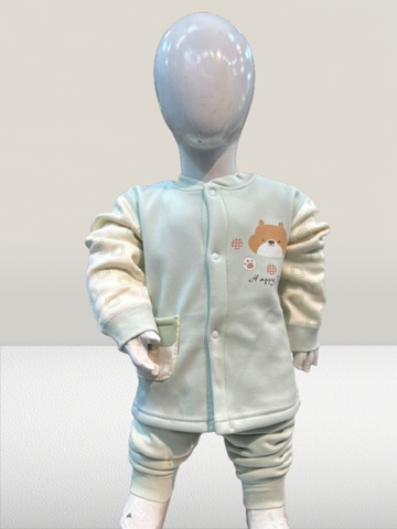 Winter Warm Fleece Baba Suit 2 Piece-kk5592