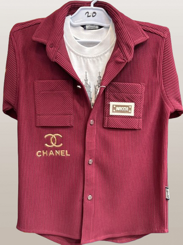 Boys 2-Piece Premium Jersey Shirt Set kk-5631