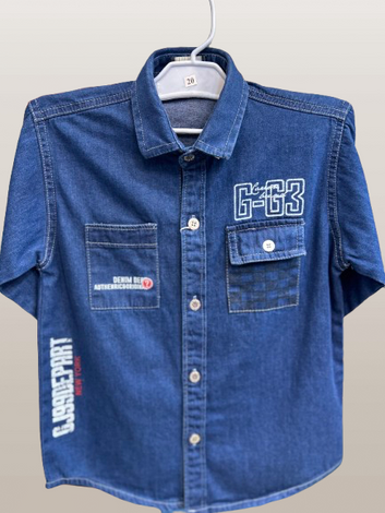 Boys Stylish Denim Shirt kk-5599