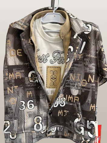 Boys 2-Piece Premium Jersey Shirt kk-5647