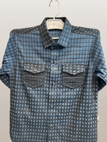 Boys Cotton Check Shirt kk-5475