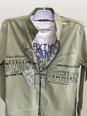 Boys 2-Piece Premium Jersey Shirt kk-5600