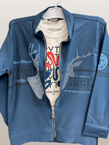 Boys 2-Piece Premium Jersey Shirt kk-5600